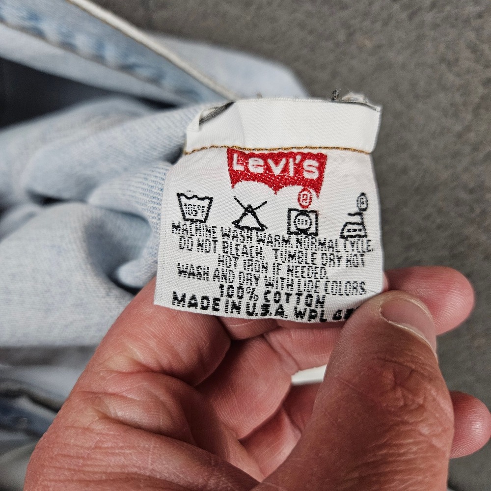 Vintage Levis 501 Mens 36x27 Straight Leg Button Fly Jeans Made in USA 2000 - Picture 6 of 11